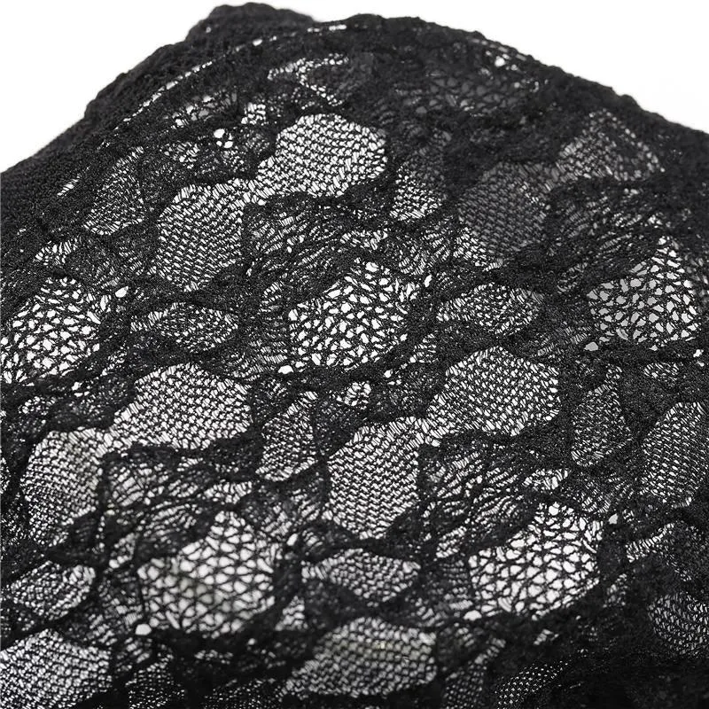 2 Pack Lace Underwear Cotton Crotch Briefs Underpants Floral Mesh Lingerie Panties