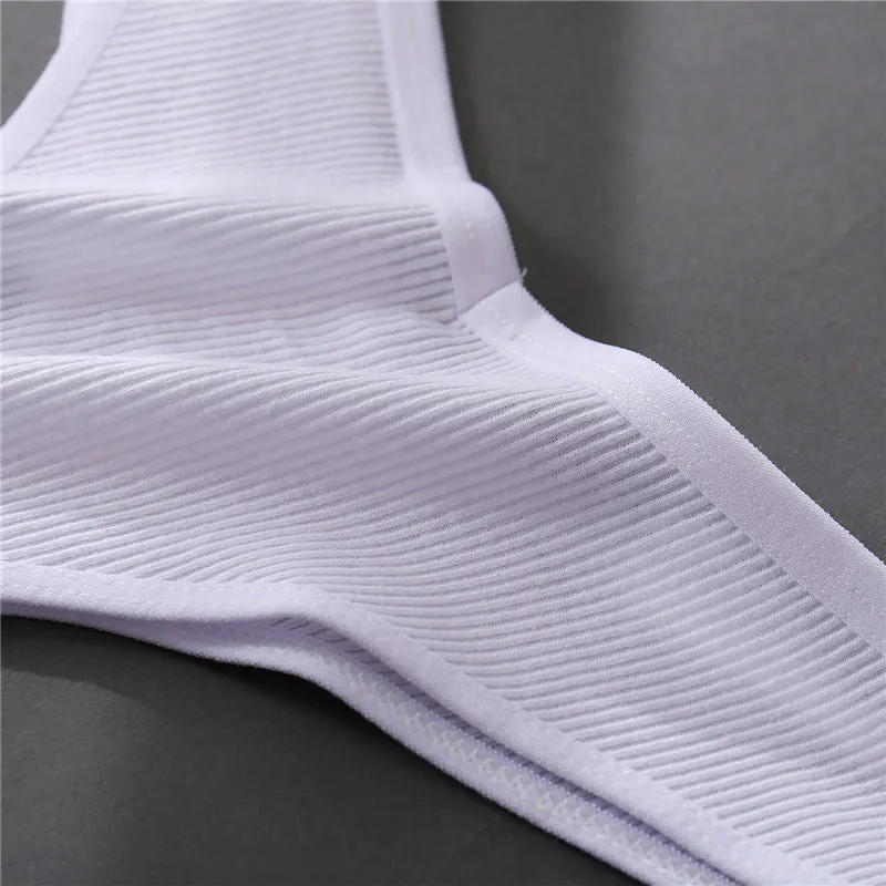 3 Pack 8 Colors Thong G-String Cotton Mix Thongs Panties V Waist Underpants Pantys Lingerie