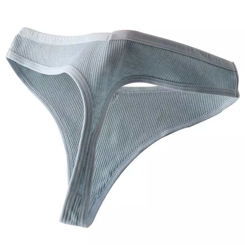 3 Pack 8 Colors Thong G-String Cotton Mix Thongs Panties V Waist Underpants Pantys Lingerie