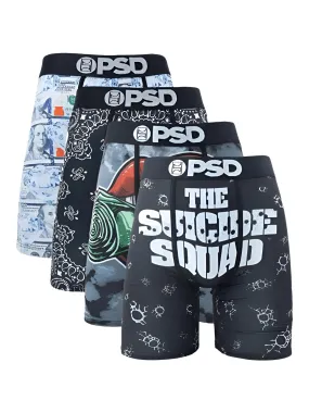 4-Pack Men's Boxer Briefs Fashion Print Underwear Male Printed Summer Man Boxer Shorts Trunks