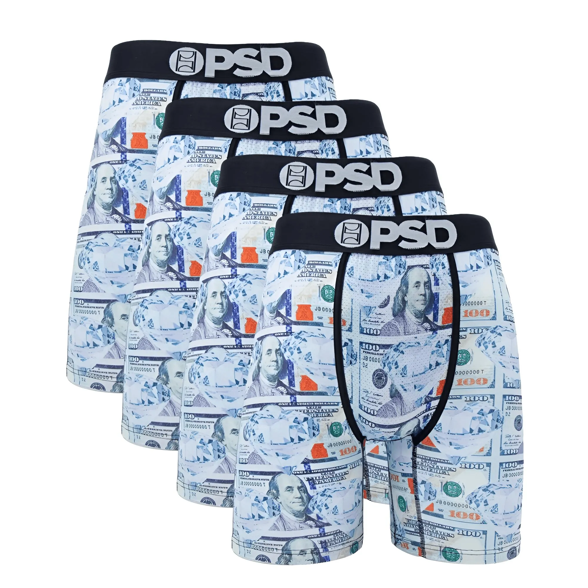 4-Pack Men's Boxer Briefs Fashion Print Underwear Male Printed Summer Man Boxer Shorts Trunks