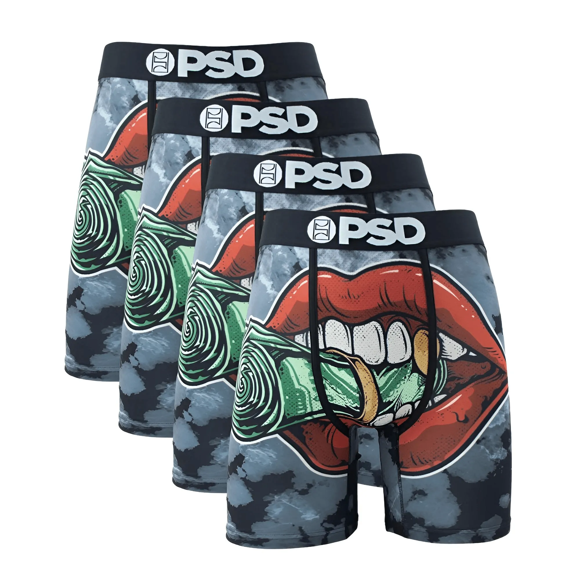 4-Pack Men's Boxer Briefs Fashion Print Underwear Male Printed Summer Man Boxer Shorts Trunks