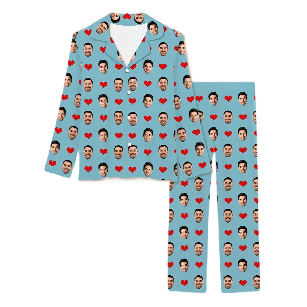 4FunGift® Custom Unisex Face Photo Pajamas