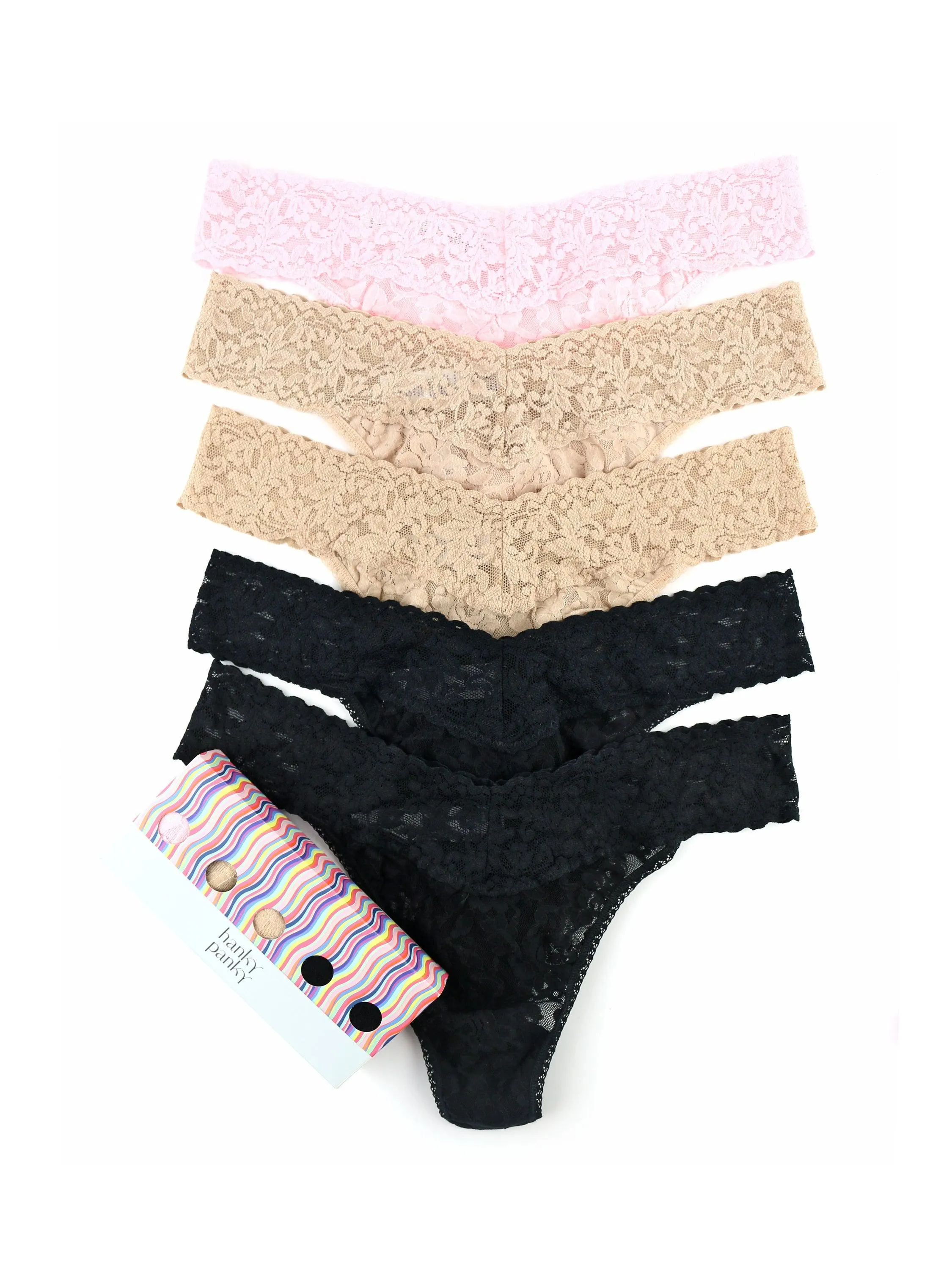 5 Pack Original Rise Thongs