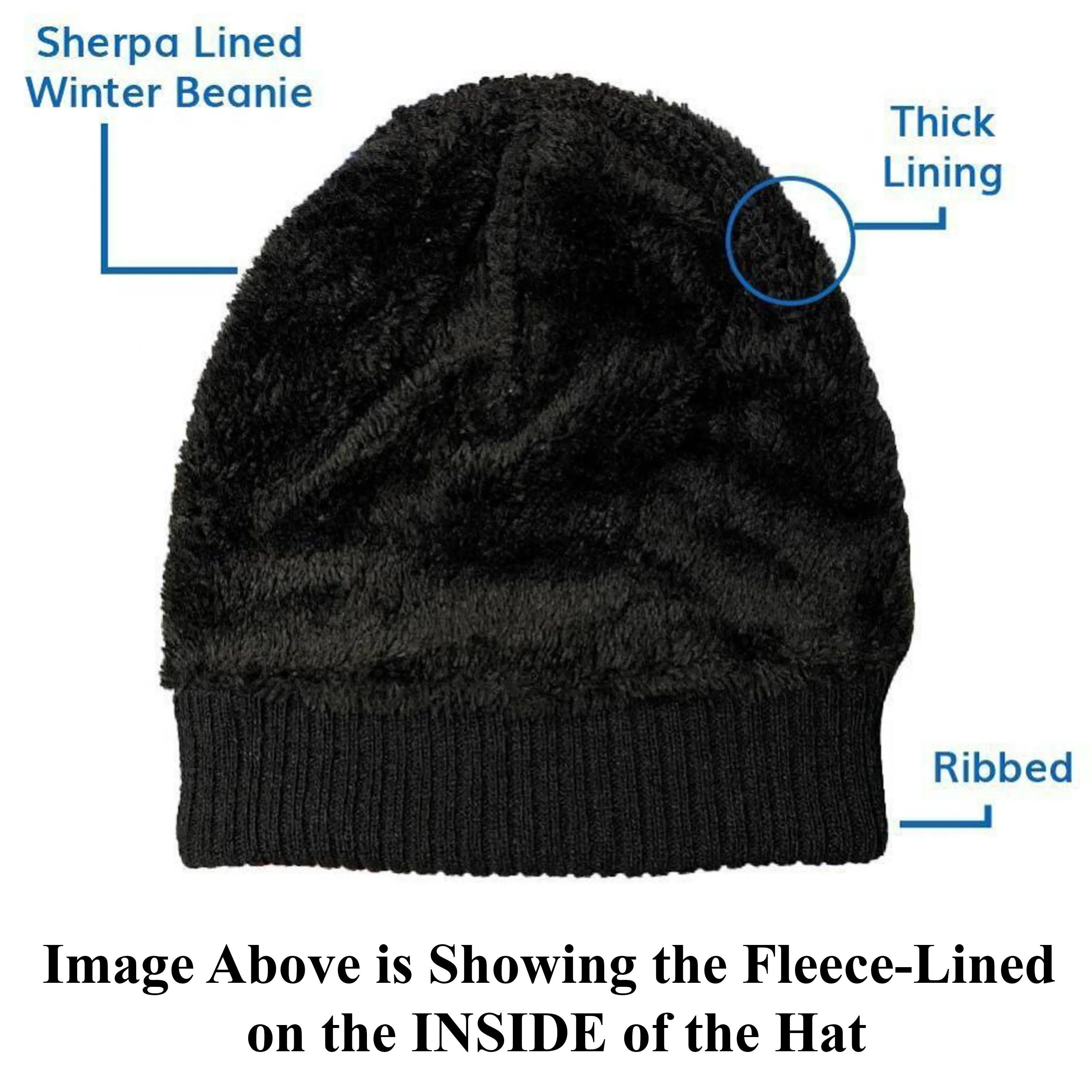 5-Piece: Men's Sherpa Winter Gift Set