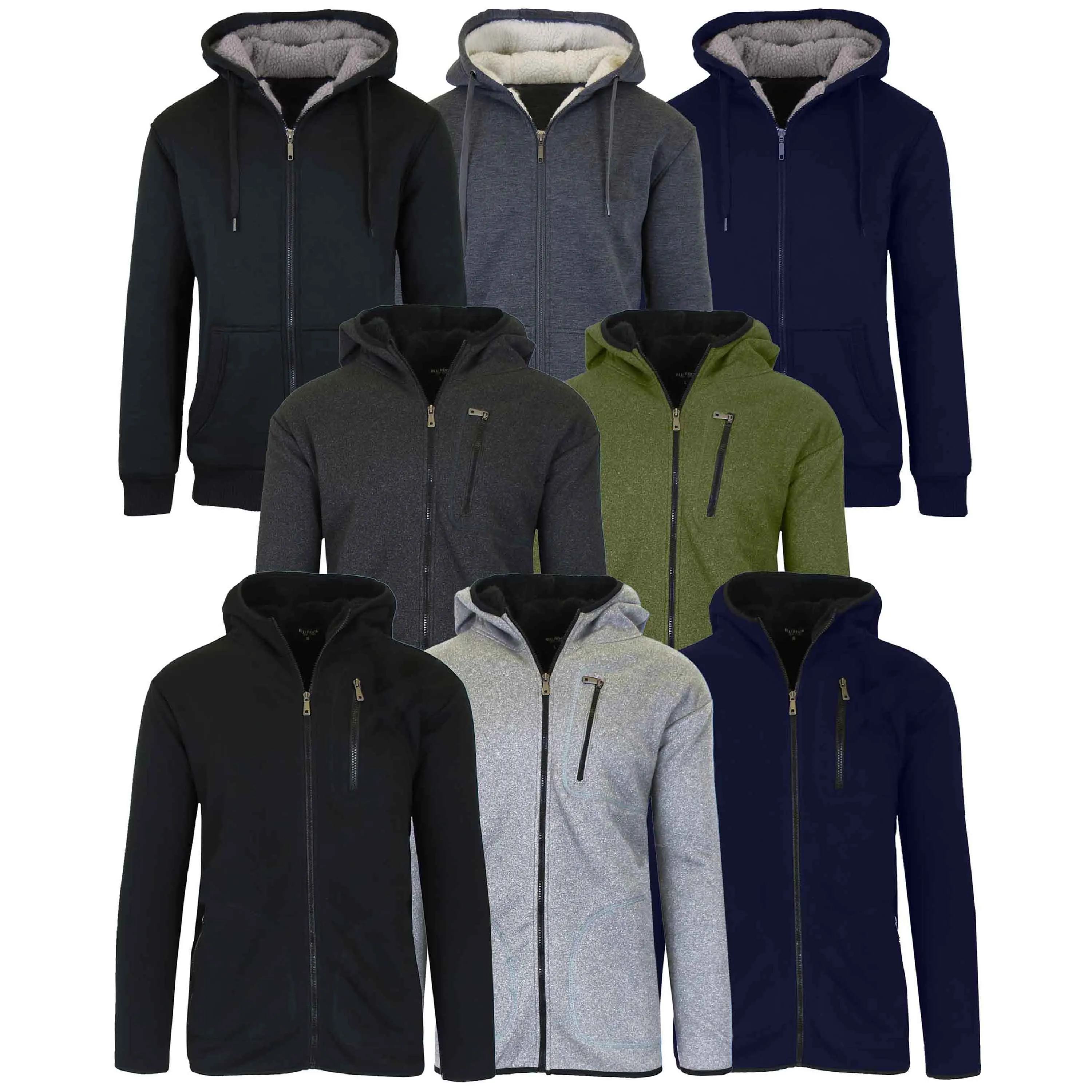 5-Piece: Men's Sherpa Winter Gift Set