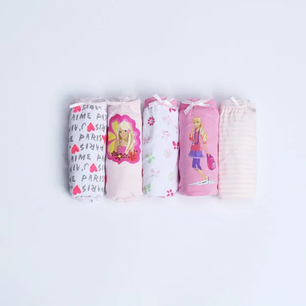 5pcs/set  Girls Kids Short Briefs baby girl underwear
