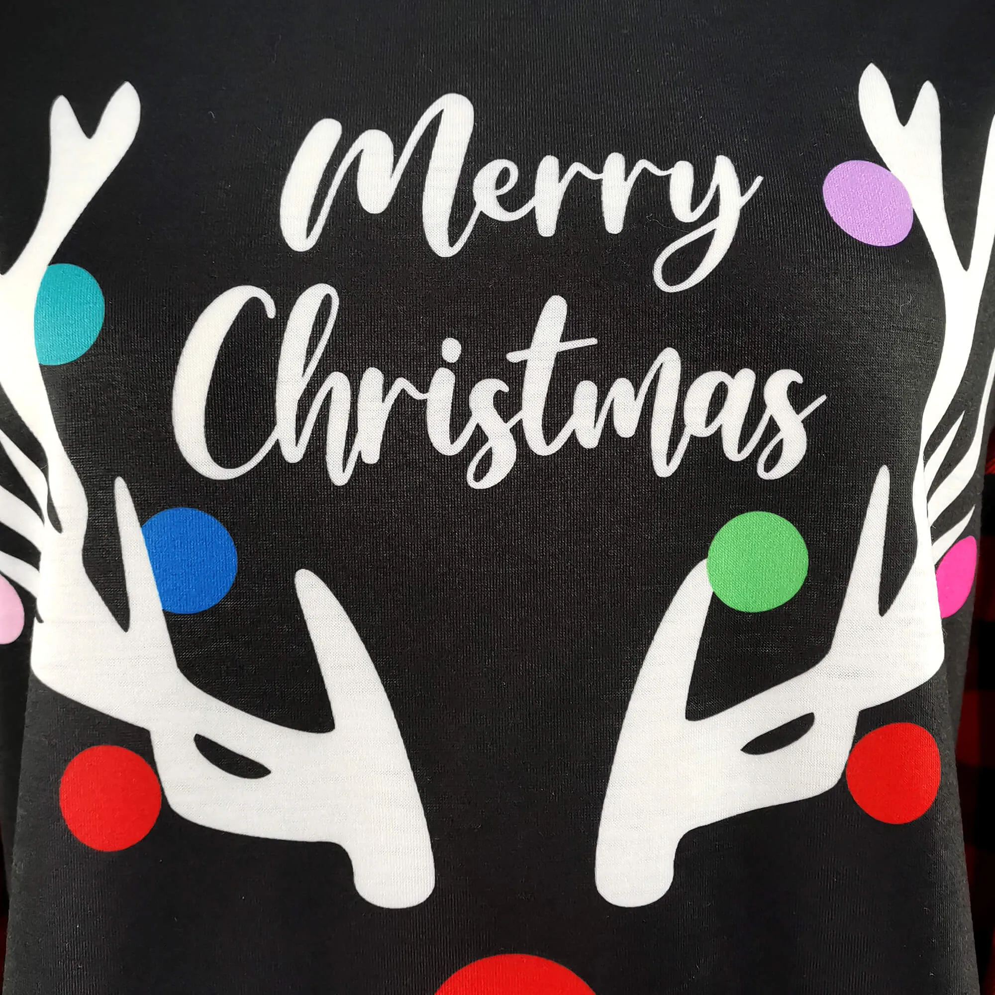 ACcosplay Christmas Family Pajamas Set Red Plaid Christmas Pajamas for Women