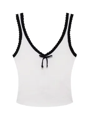 Alexandra New Fashion Bow Holiday Style Camisole Top