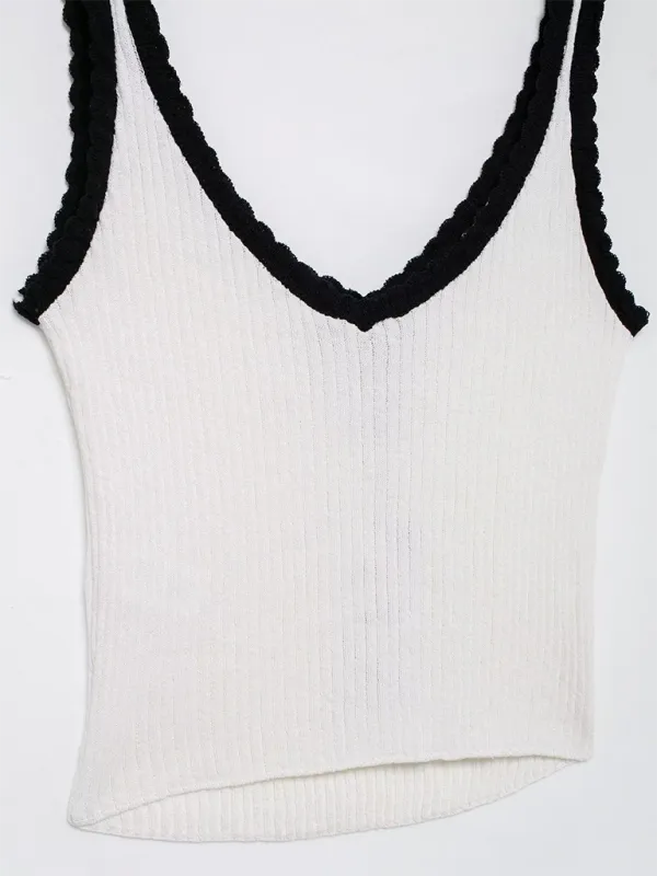 Alexandra New Fashion Bow Holiday Style Camisole Top