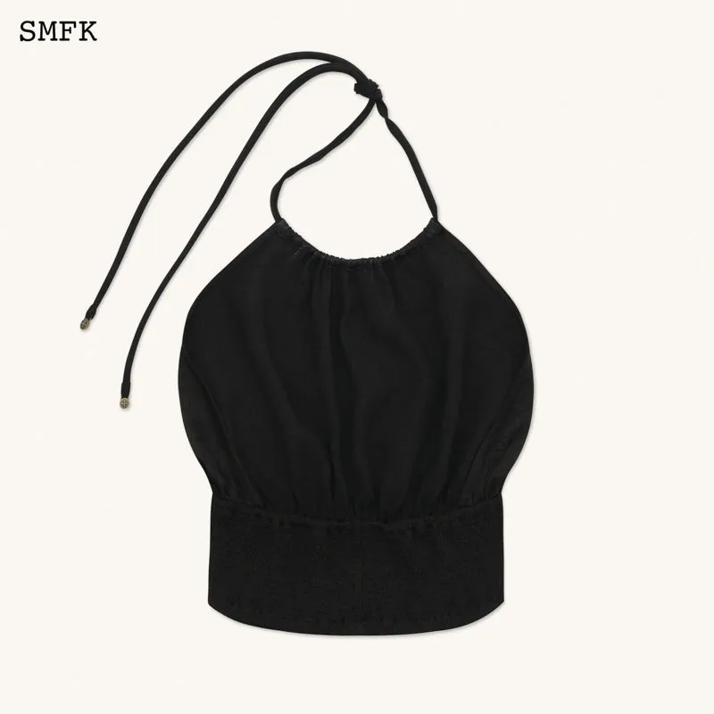 Ancient Myth Helios Halter-Neck Vest Top Black