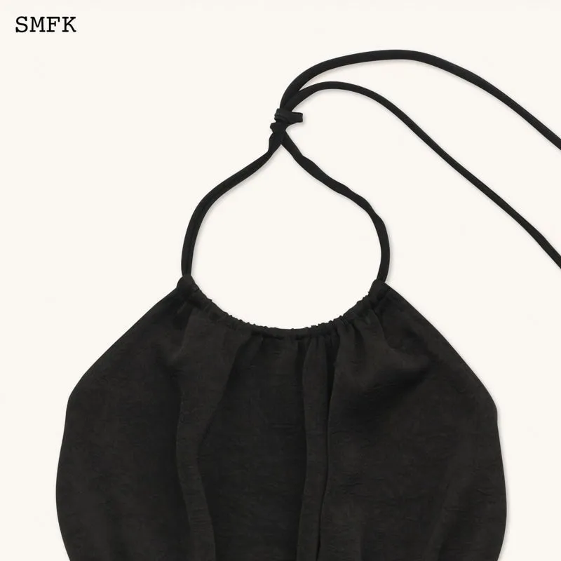 Ancient Myth Helios Halter-Neck Vest Top Black