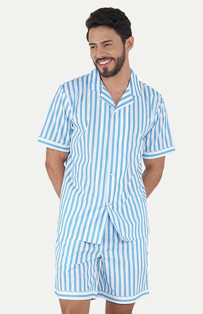 AQUA BLUE | BLUE CO-ORD SET | LOUNGEWEAR SET | 100% COTTON