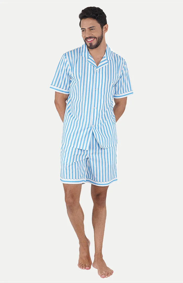 AQUA BLUE | BLUE CO-ORD SET | LOUNGEWEAR SET | 100% COTTON