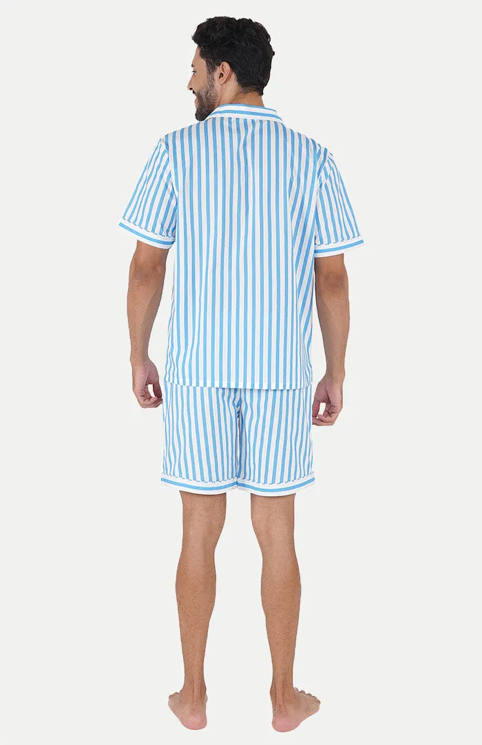 AQUA BLUE | BLUE CO-ORD SET | LOUNGEWEAR SET | 100% COTTON