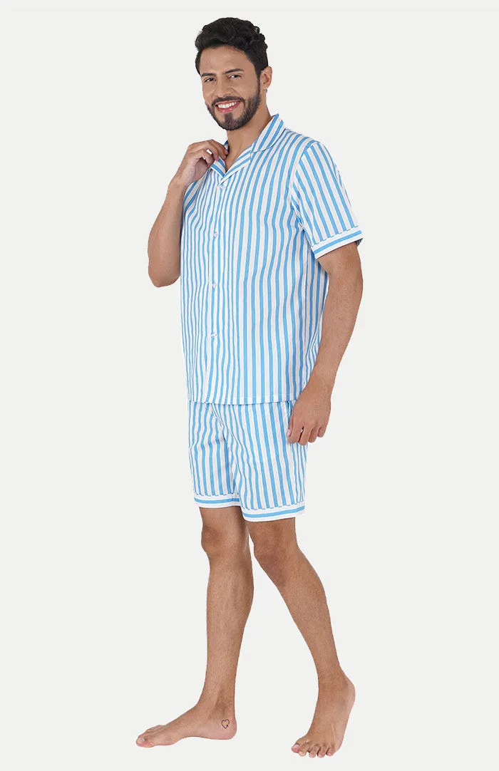 AQUA BLUE | BLUE CO-ORD SET | LOUNGEWEAR SET | 100% COTTON