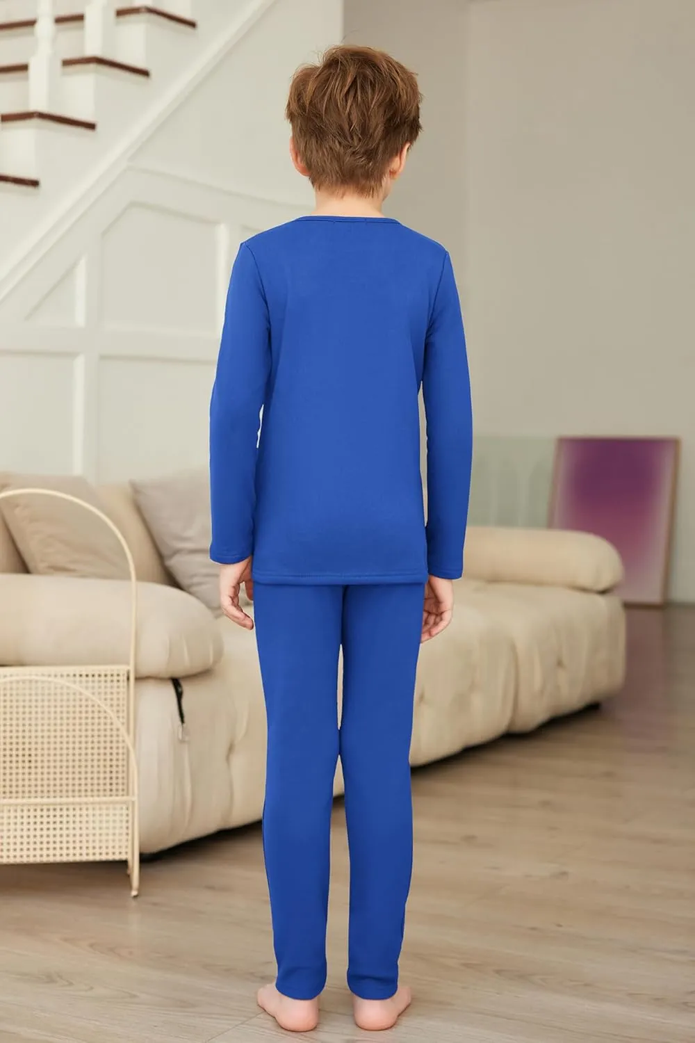 Arshienr Boys Thermal Underwear Set 2-Piece Layer Fleece Lined