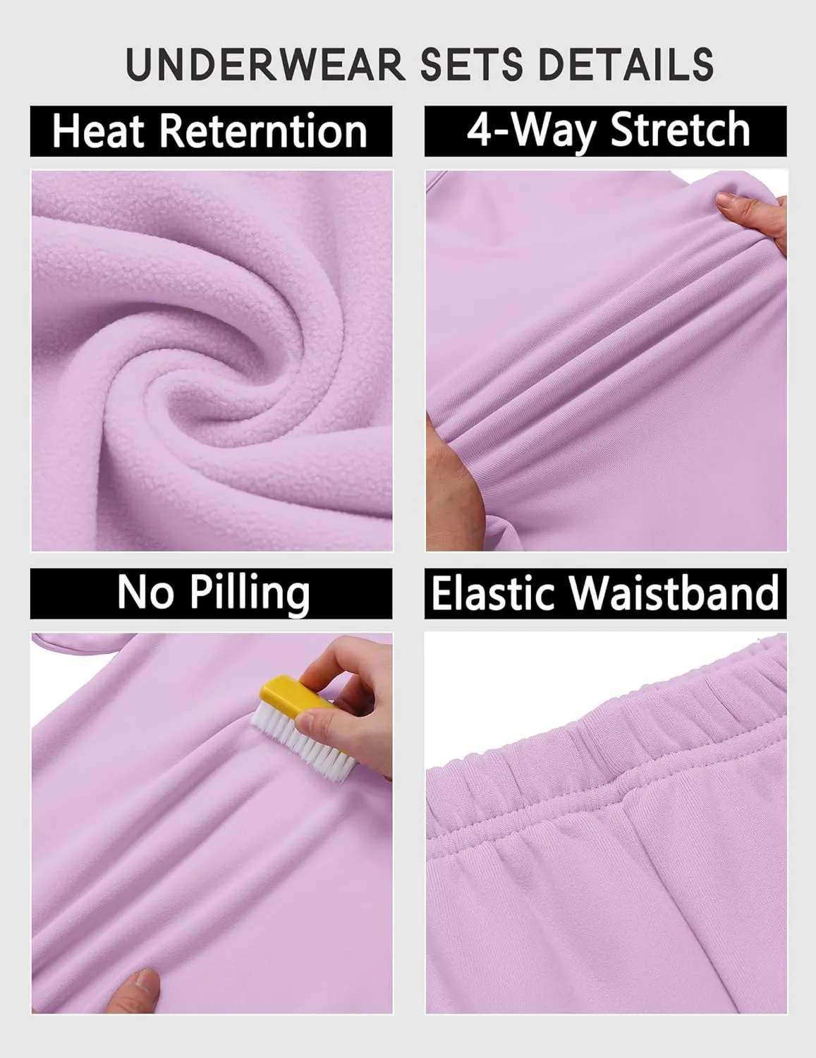 Arshiner Girls Thermal Underwear Set