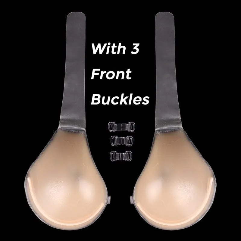 Backless Stick On Push Up Bra Strapless Self Adhensive Bra For Big Busts-Reusable
