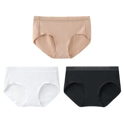 Becover Collection-Women's 80s Modal Hipster Panties (Mixed-Color 3pcs Pack)