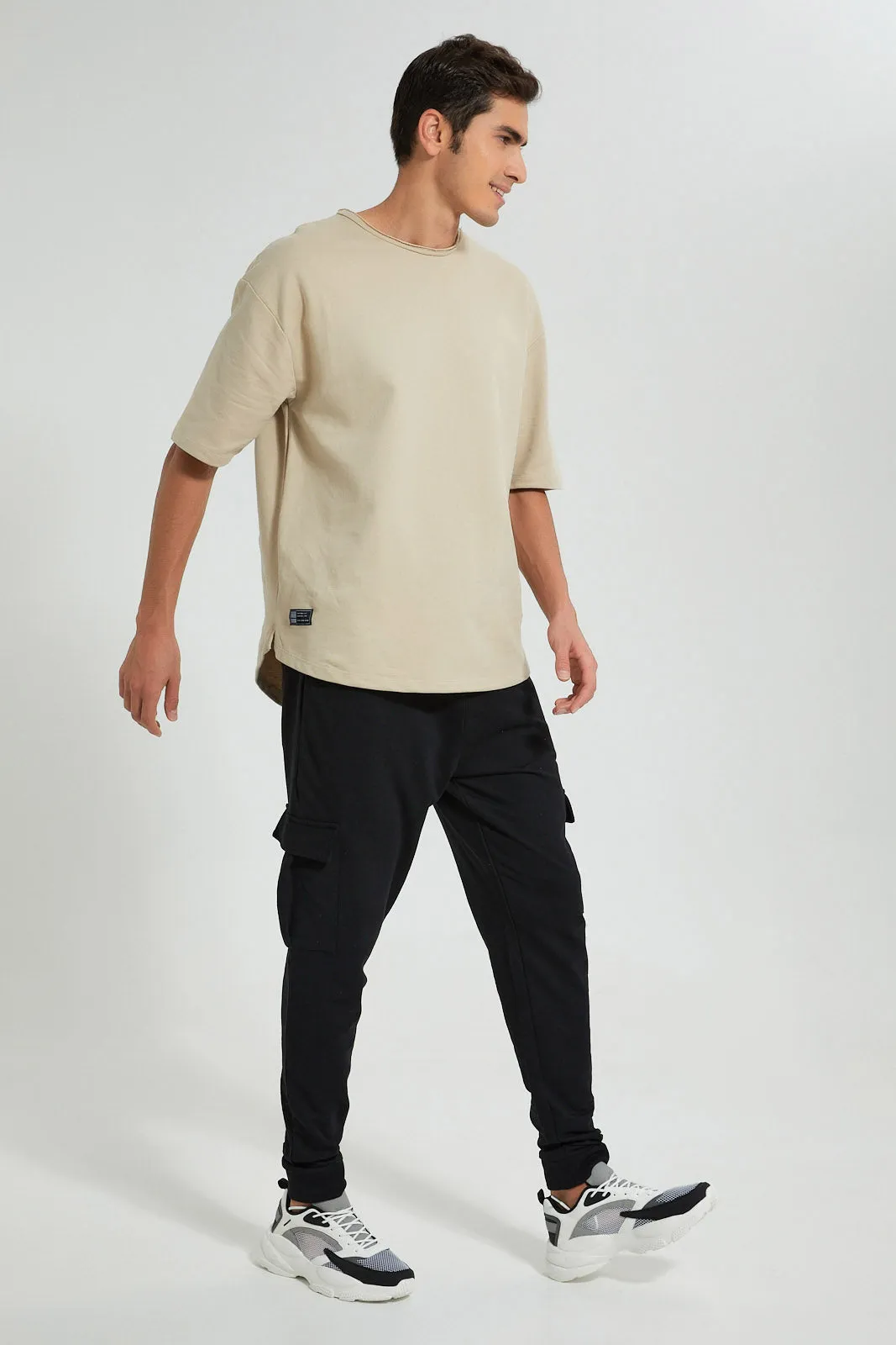Beige Loungewear T-Shirt