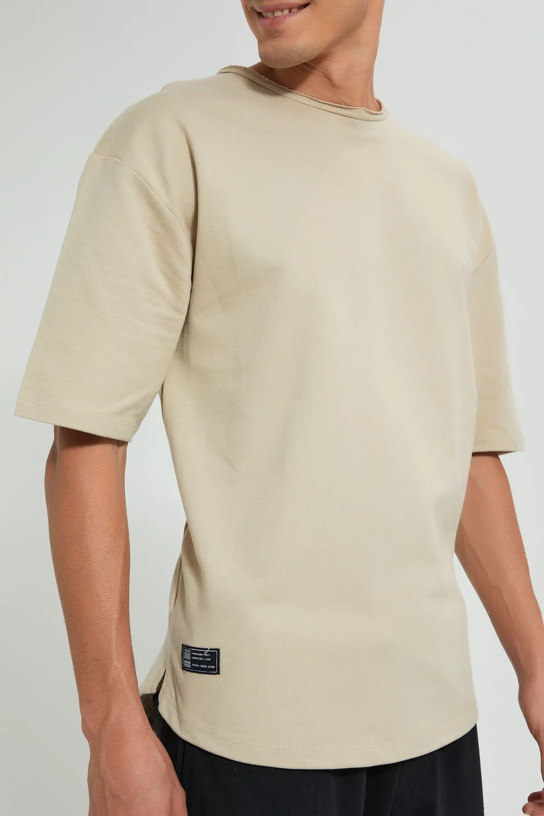 Beige Loungewear T-Shirt