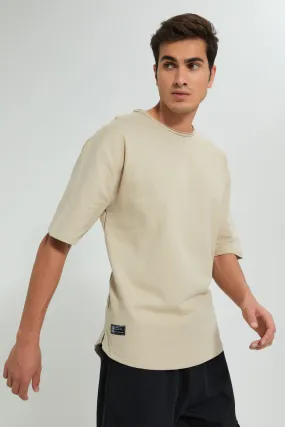 Beige Loungewear T-Shirt