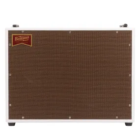 Benson Amps Bellringer 2x12 Combo Guitar Amplifier, White/Oxblood