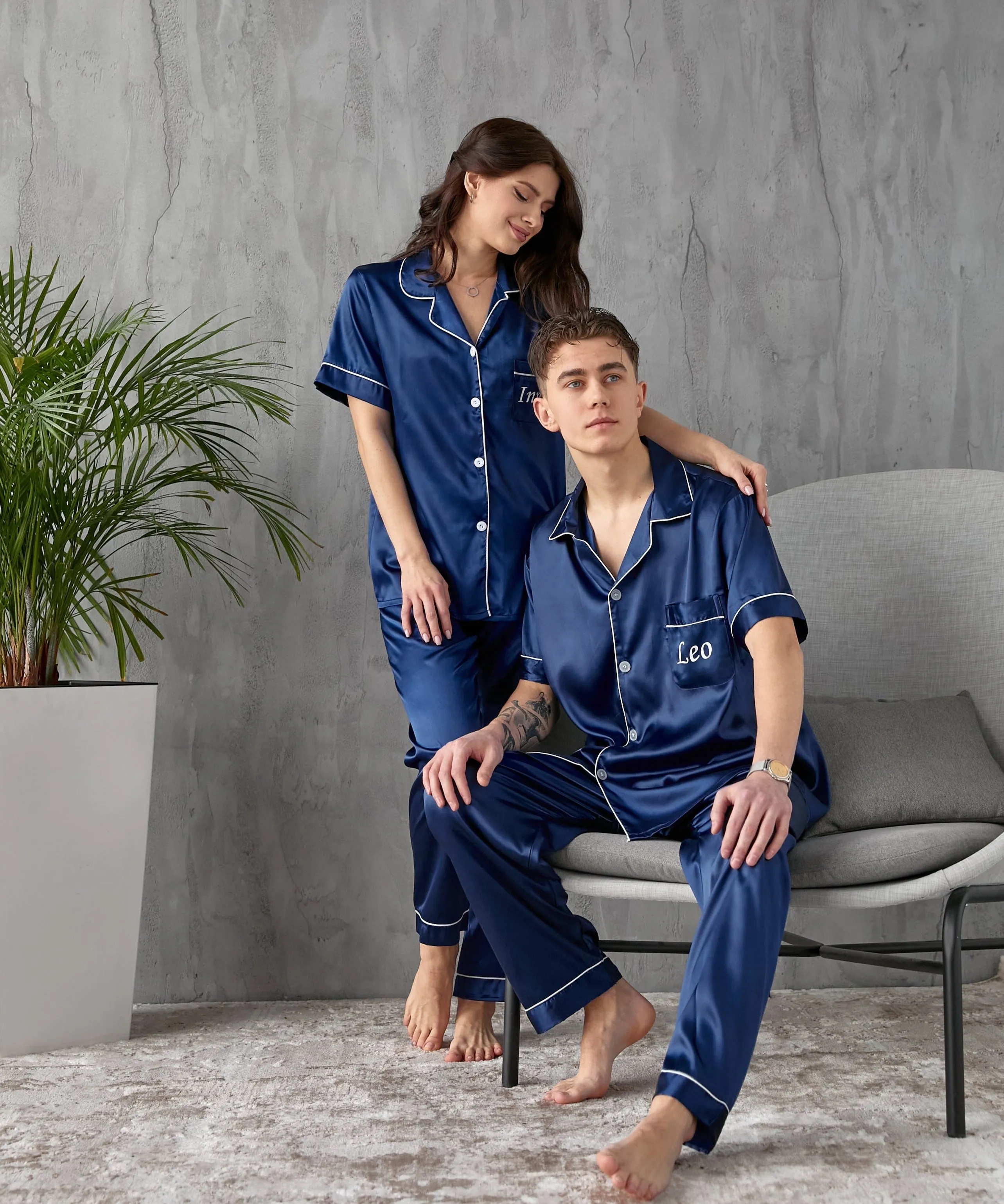 Best Mom and Best Dad Personalized Pajamas - Short   Long