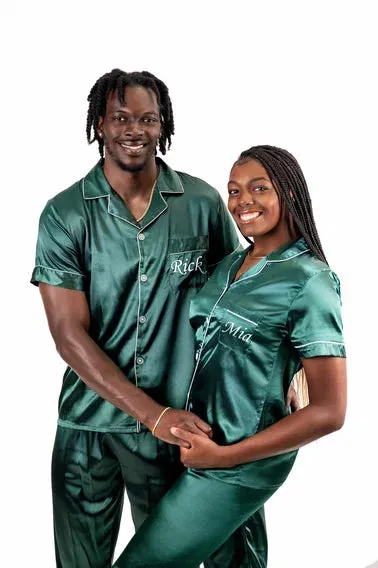 Best Mom and Best Dad Personalized Pajamas - Short   Long
