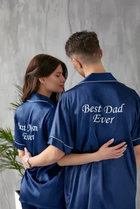 Best Mom and Best Dad Personalized Pajamas - Short   Long