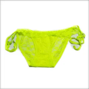 Bikini Style Yellow Net Panty