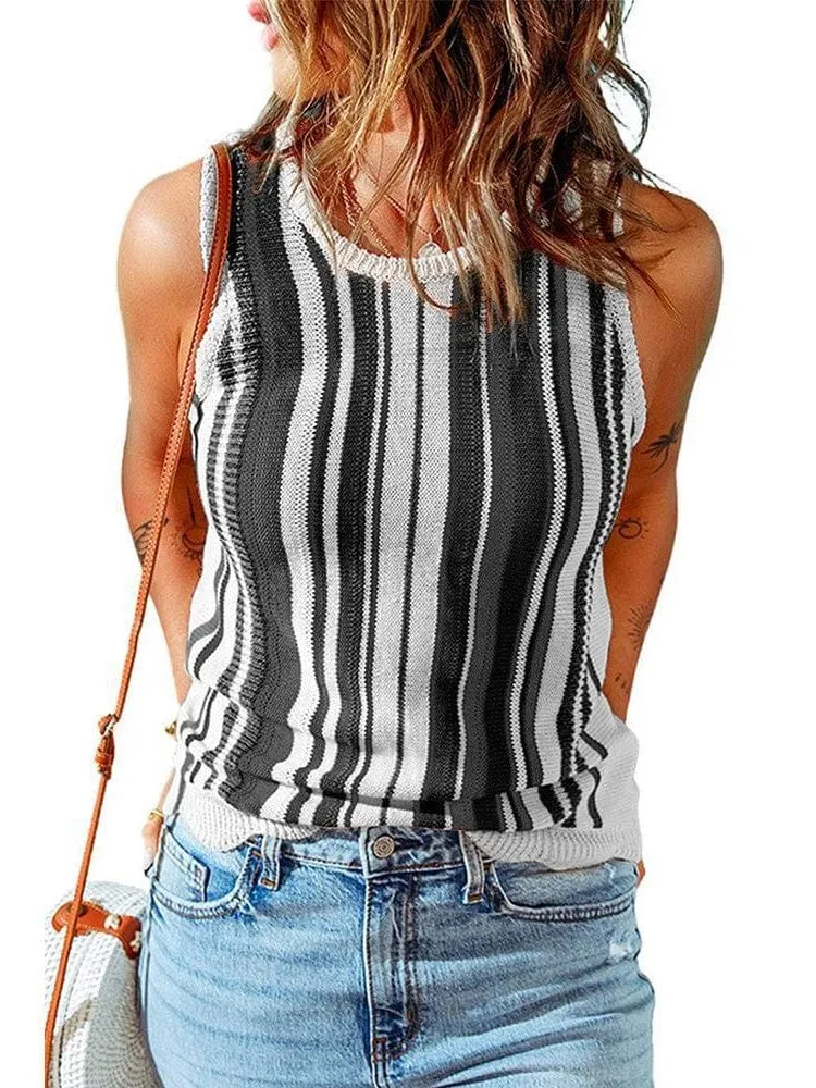 Black and White Dalmatian Print Halter Top