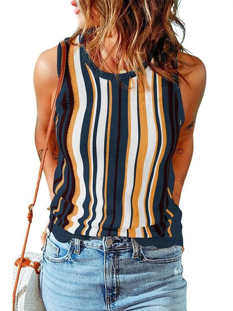 Black and White Dalmatian Print Halter Top