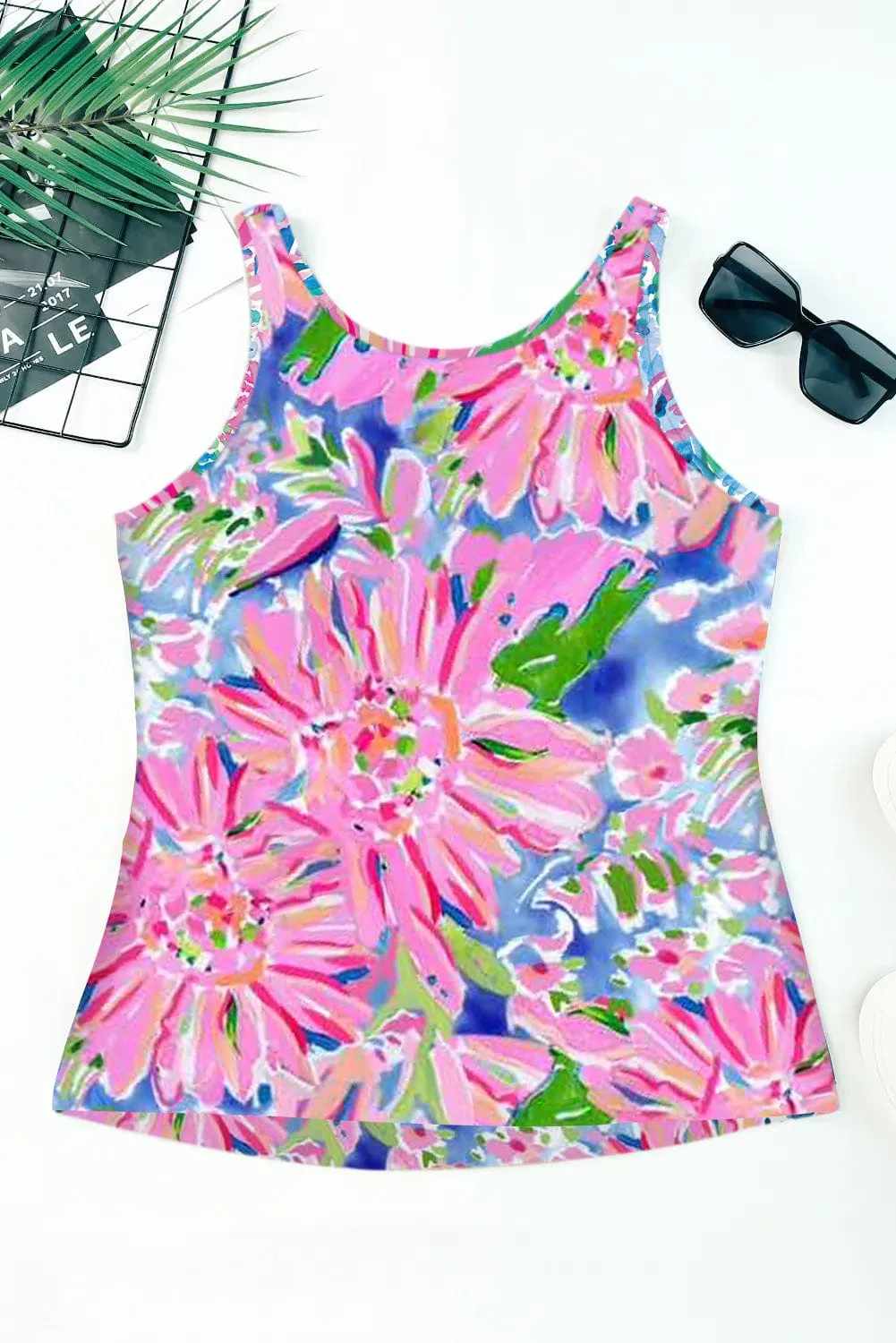 Black and White Dalmatian Print Halter Top