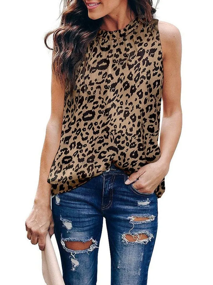 Black and White Dalmatian Print Halter Top