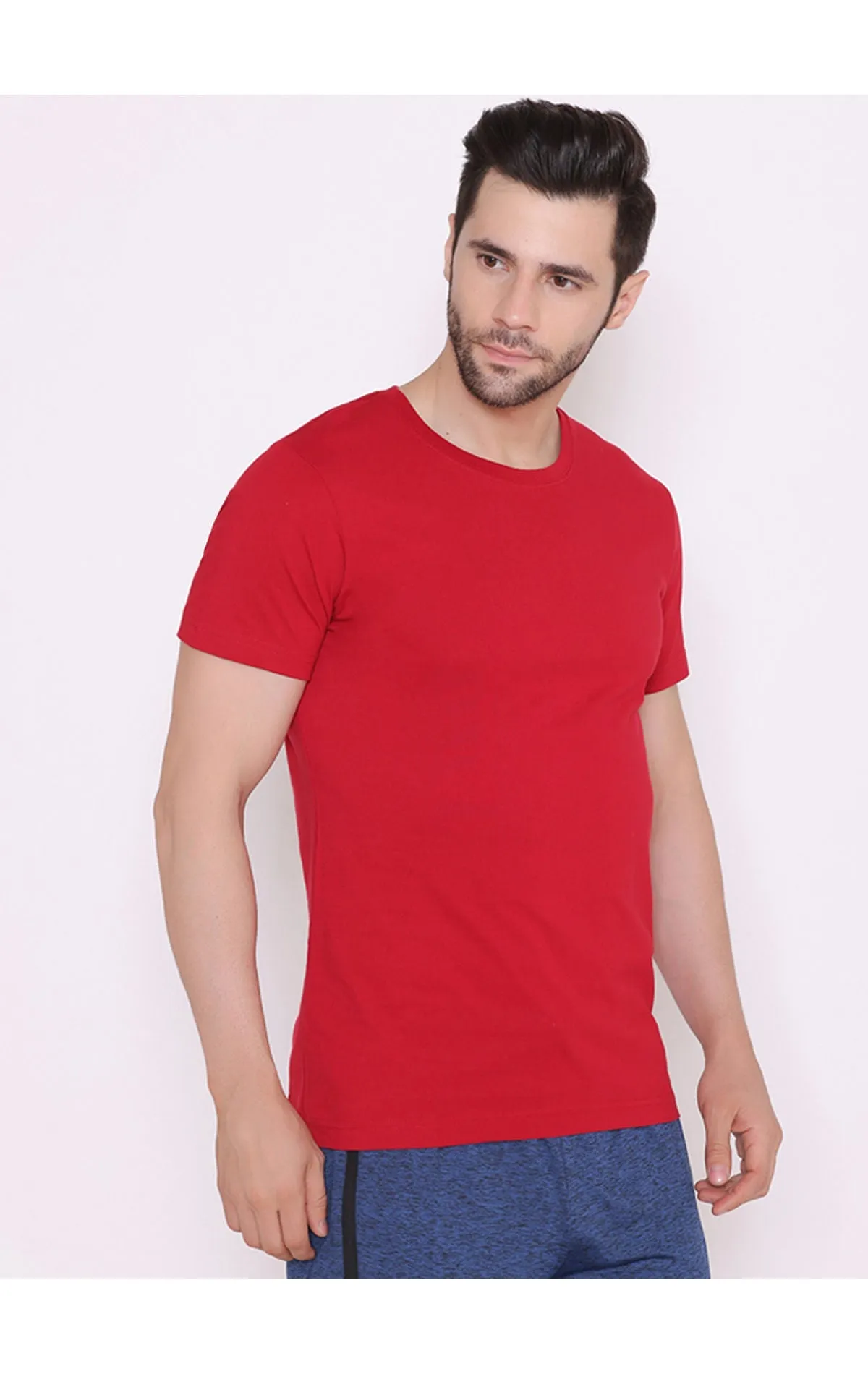 Bodyactive Modern Fit Round Neck Half Sleeve T-Shirt for Men -TS18-MEH