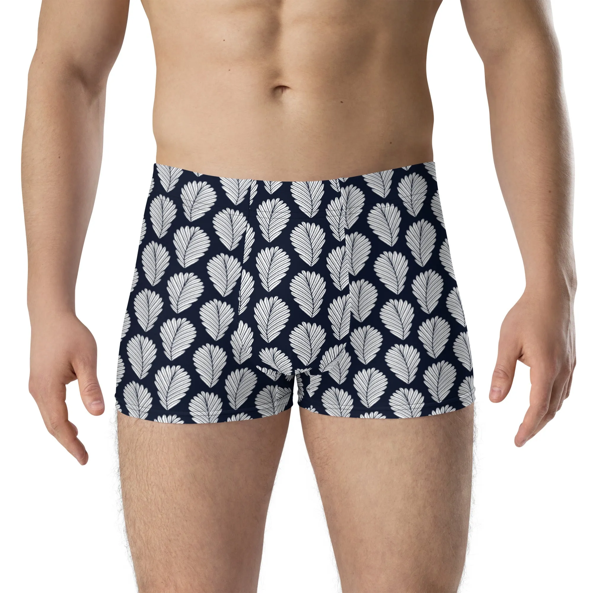 Boho block print boxer briefs for men’s, lioness-love