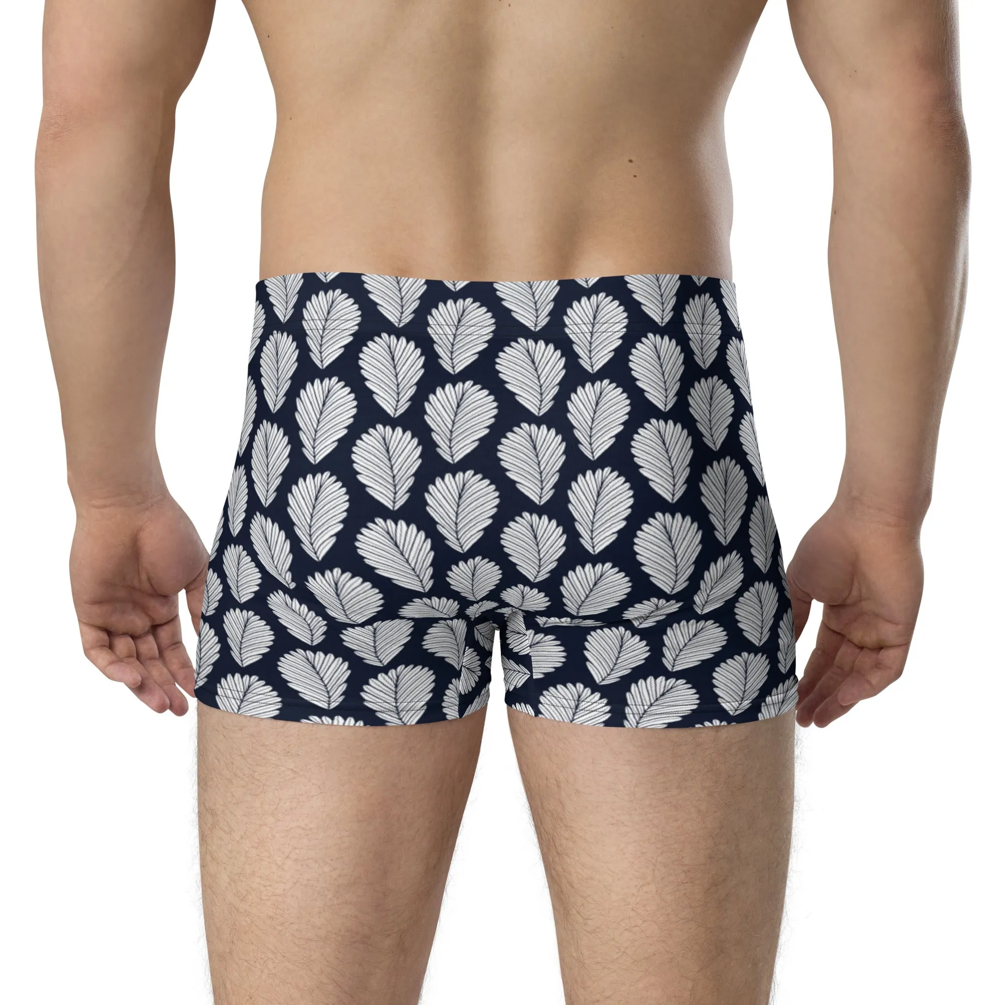 Boho block print boxer briefs for men’s, lioness-love