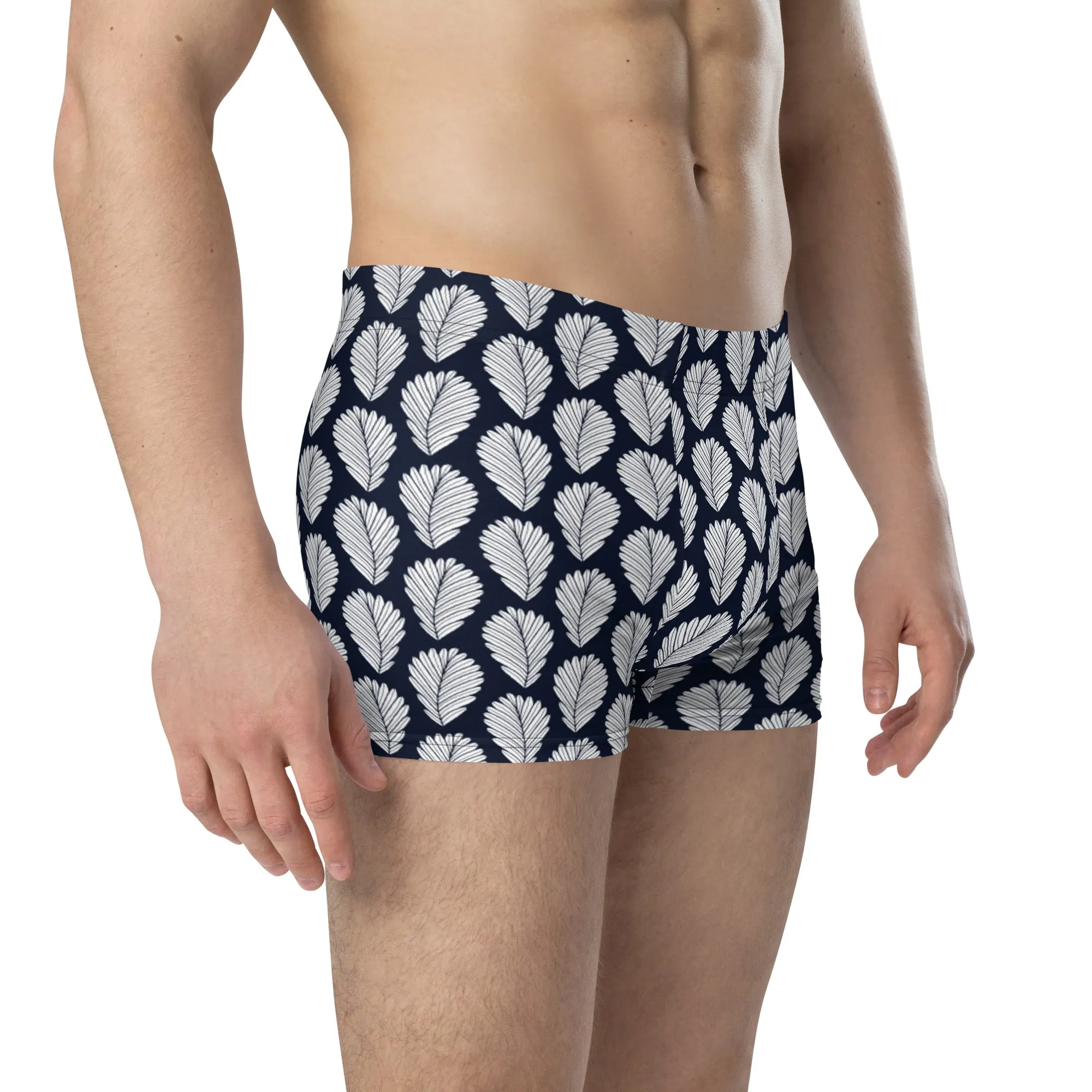 Boho block print boxer briefs for men’s, lioness-love
