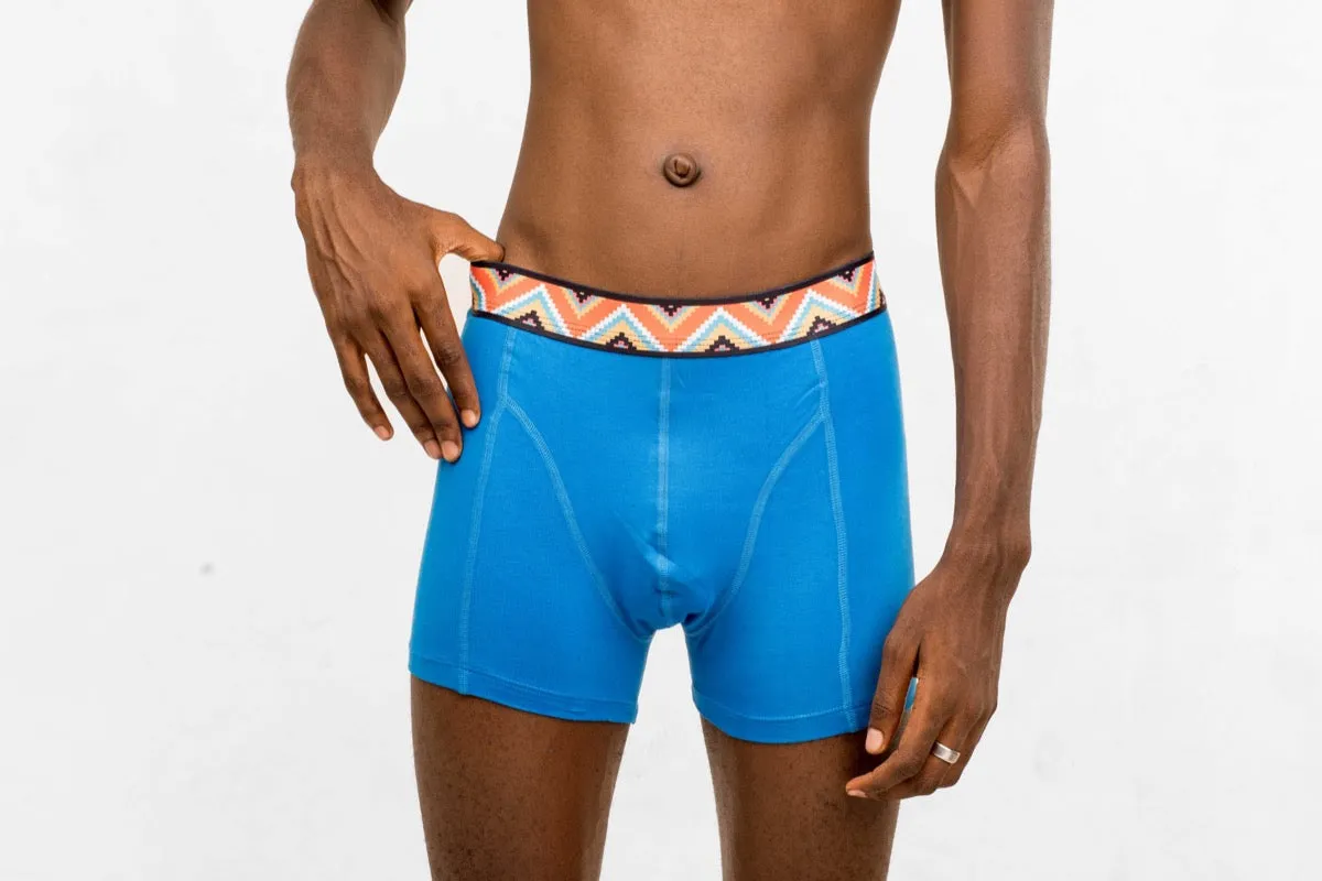 Boxer Briefs with Afro-Inspired Printed Waistband | Moisture-Wicking Fabric