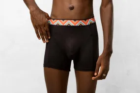 Boxer Briefs with Printed Waistband - Moisture-Wicking, Comfortable, Afro-Inspired Elastic Waistband | 95% Cotton, 5% Elastane
