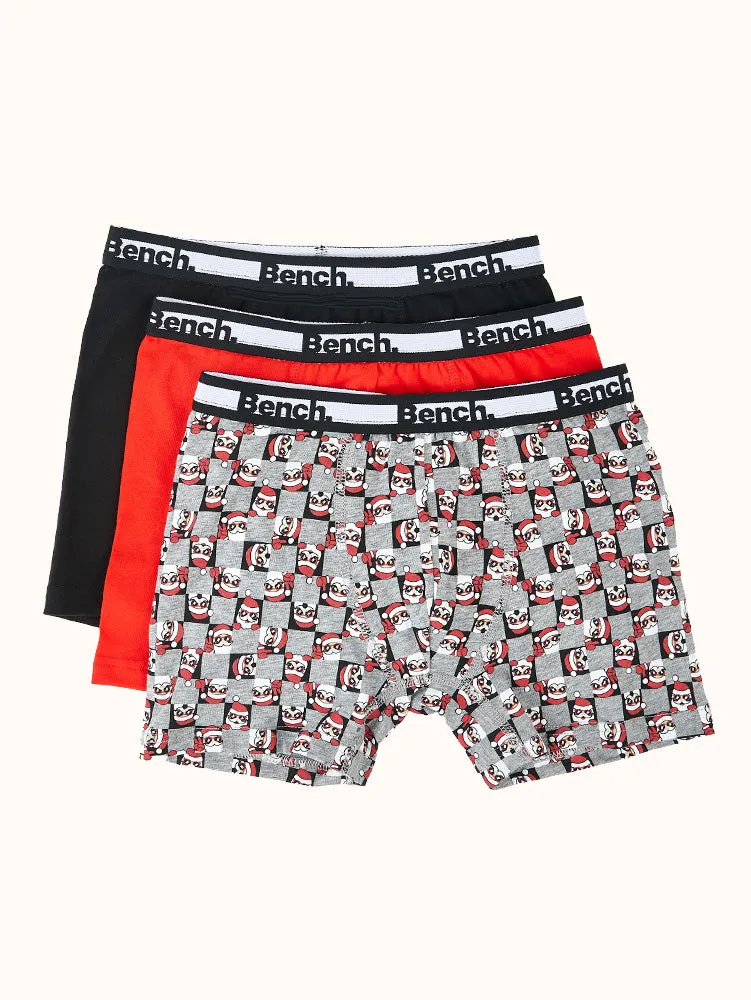 Boys' Holiday Boxer Briefs (3 Pack) - Assorted Colors