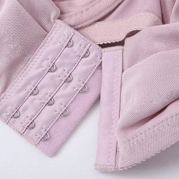 Breathable Plus Size Push Up Gather Bras
