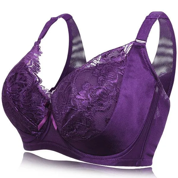 Breathable Plus Size Push Up Gather Bras