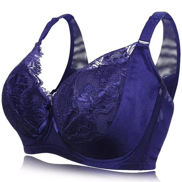Breathable Plus Size Push Up Gather Bras