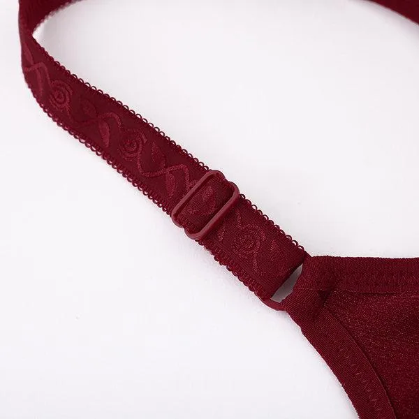 Breathable Wireless Anti Sagging Shiny Surface Vest Bra