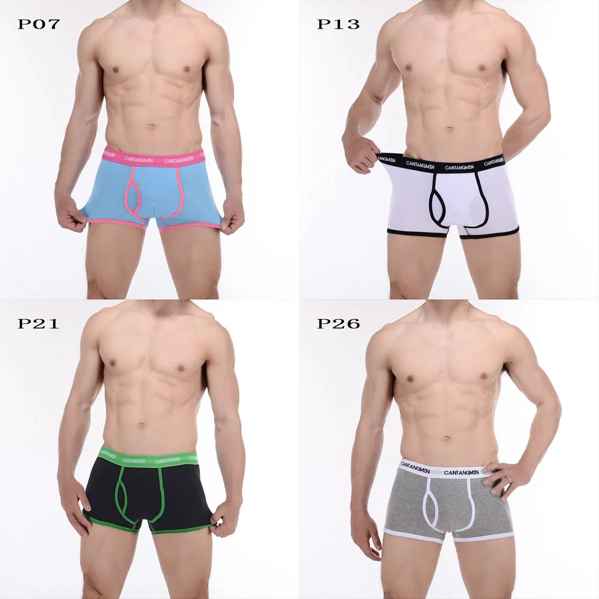 CANTANGMIN Male panties cotton boxers panties comfortable breathable men's panties underwear trunk brand shorts man boxer 365