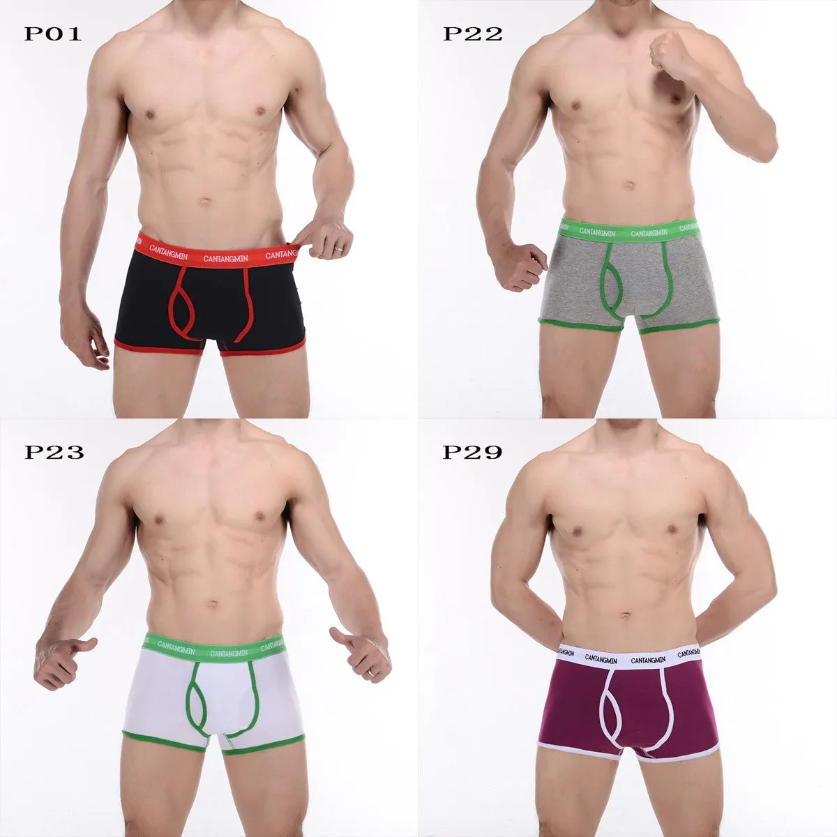 CANTANGMIN Male panties cotton boxers panties comfortable breathable men's panties underwear trunk brand shorts man boxer 365