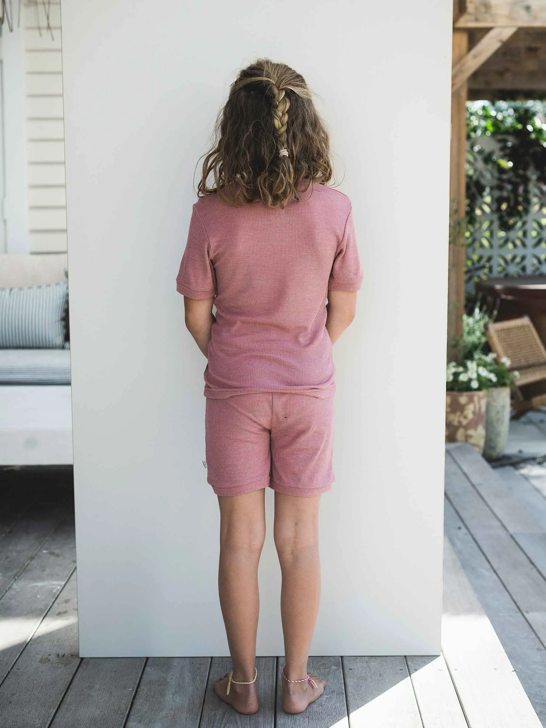 Child MerinoSilk Shortie Pajama Dusk